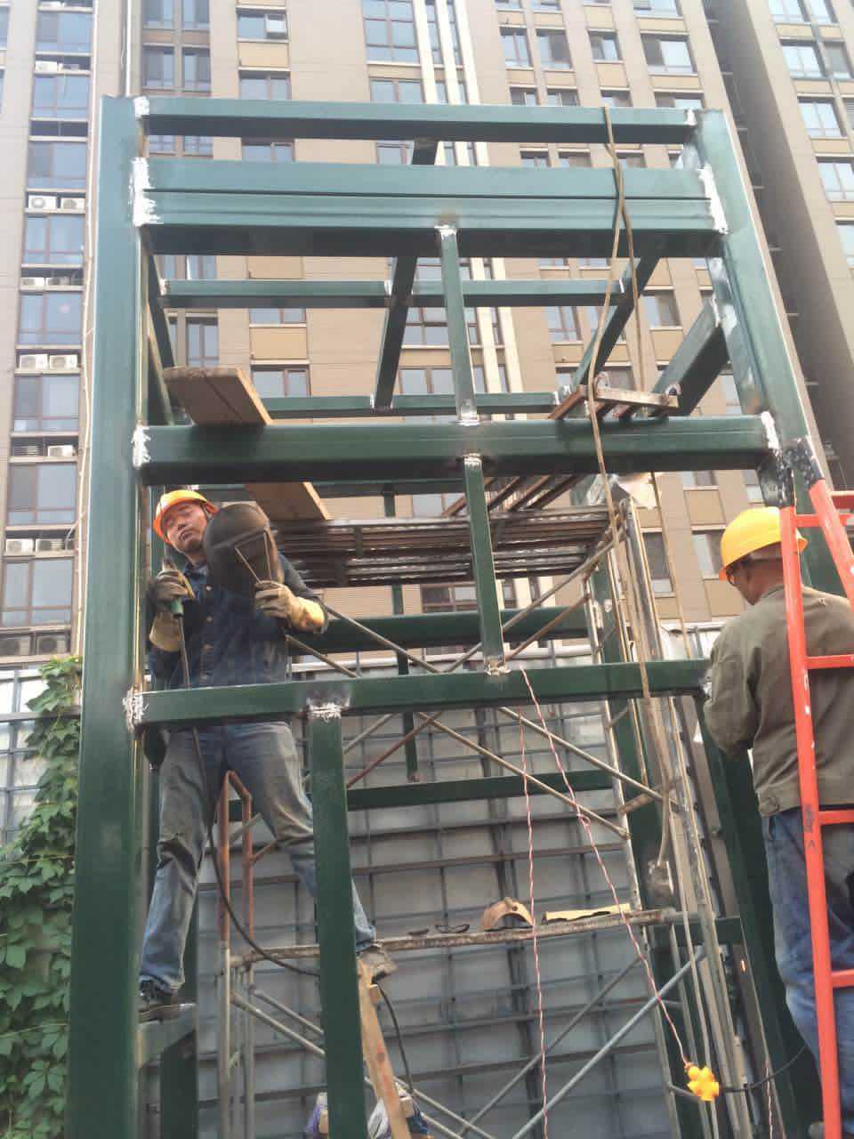 钢结构电梯井道施工方案