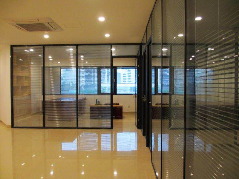 惠州办公玻璃隔断定做 会议室玻璃隔断定制