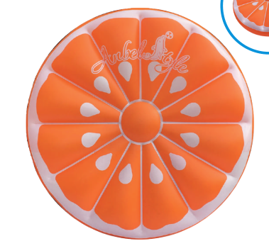 Anbel Style橙子浮排成人水上充气产品游泳圈浮排