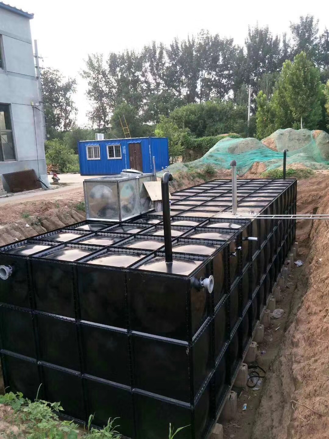 鄂州消防水箱玻璃钢水箱 河北晟美环保设备有限公司