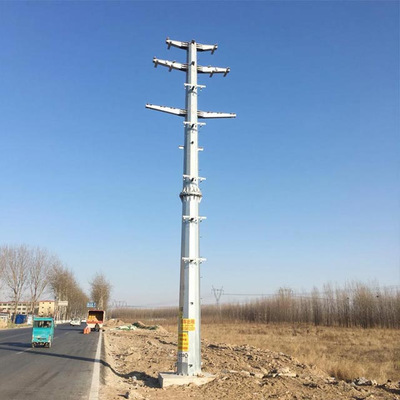 乌海市钢管塔厂家双回路10kv钢管塔