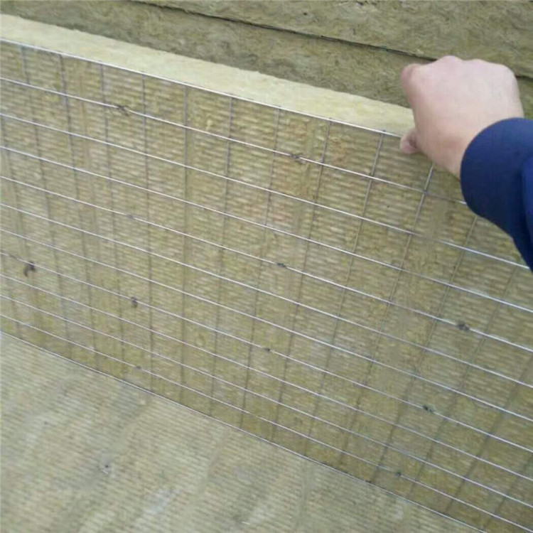 厂家直销岩棉插丝板 单面插丝岩棉板 定做双面钢网岩棉板
