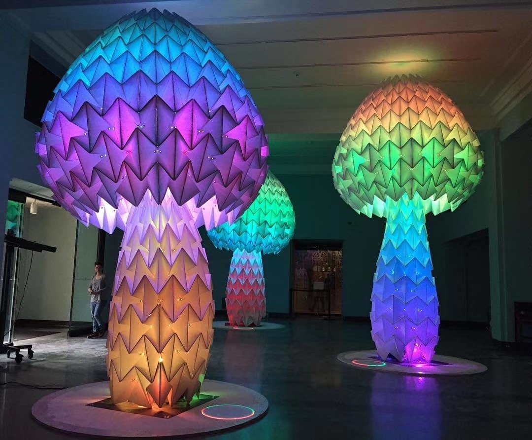 活动展览魔幻艺术奇妙灯光展发光蘑菇树厂家直销