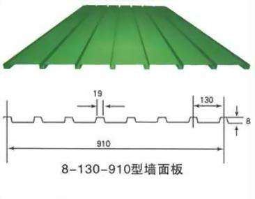 新之杰YX8-130-910型彩钢墙面板规格介绍