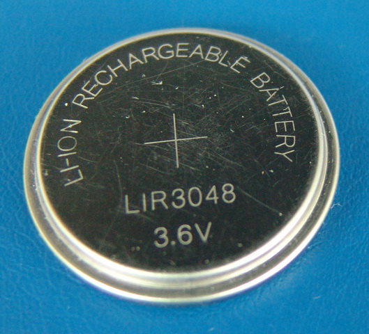 智能水杯用纽扣电池 LIR3048可充电电池 焊脚加工