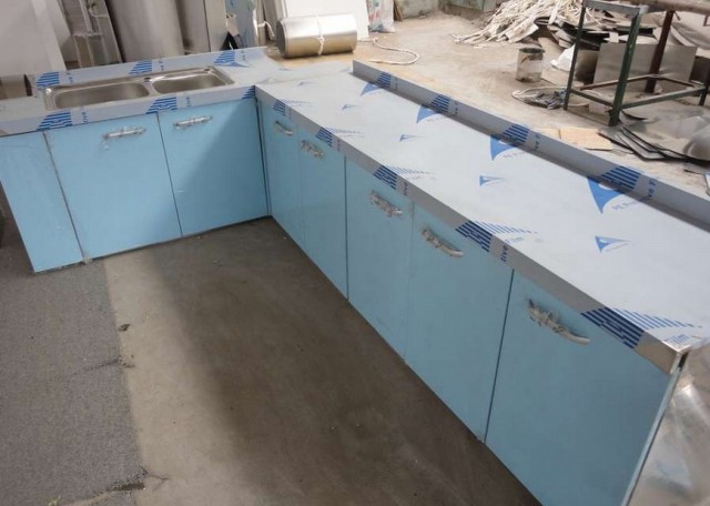 北京通州区定制不锈钢操作台焊接柜子台面加工