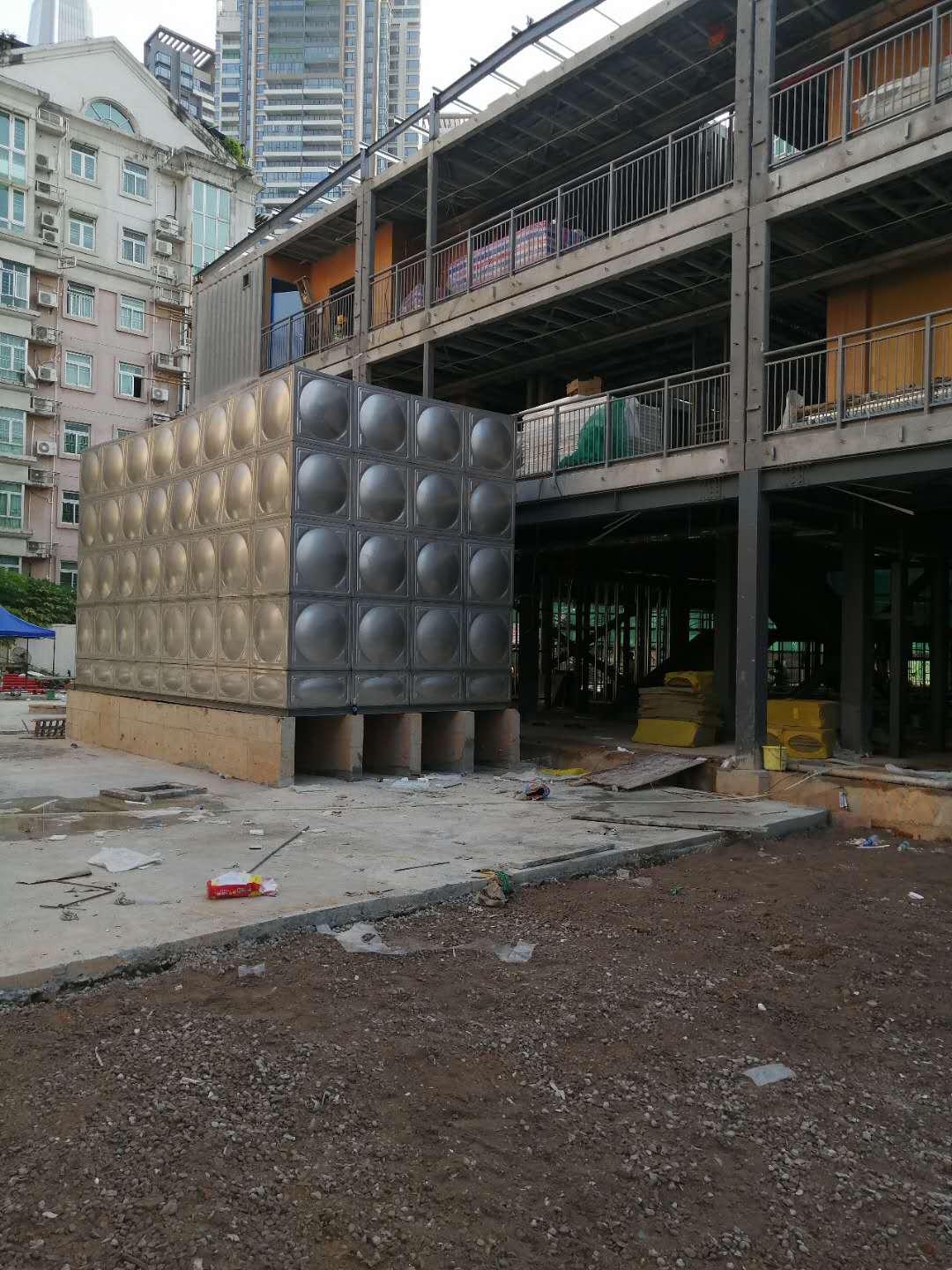 深圳石厦小学项目不锈钢水箱交付使用