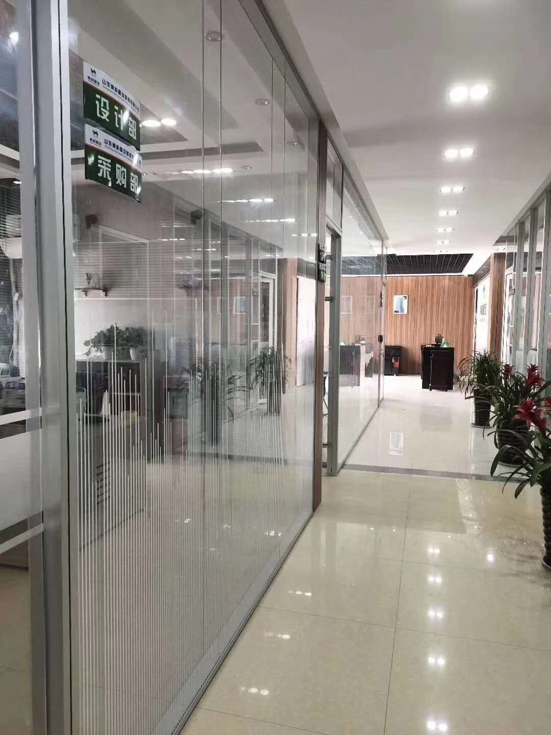 内钢外铝玻璃隔断 枣庄会议室隔断厂家