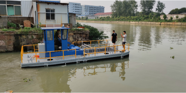 江苏中型水草打捞船推荐咨询无锡市金兆鑫环保科技供应