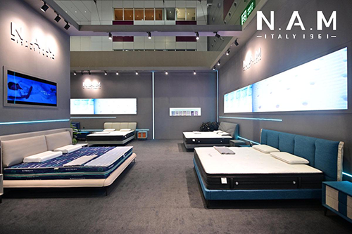 远渡重洋的意大利高端寝具品牌N.A.M的中国首秀。