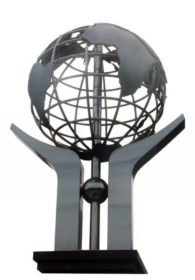 管状地球仪雕塑厂家-地球仪建筑雕塑-制造地球仪雕塑公司
