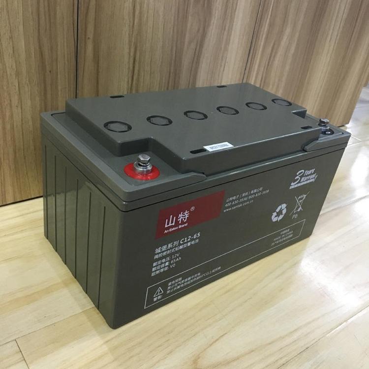 山特蓄电池C12-65山特12V65ah铅酸免维护蓄电池UPS电源**包邮