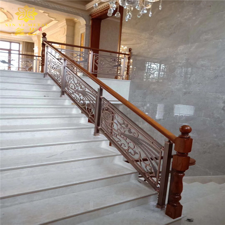 广东欧式铜圆弧楼梯扶手