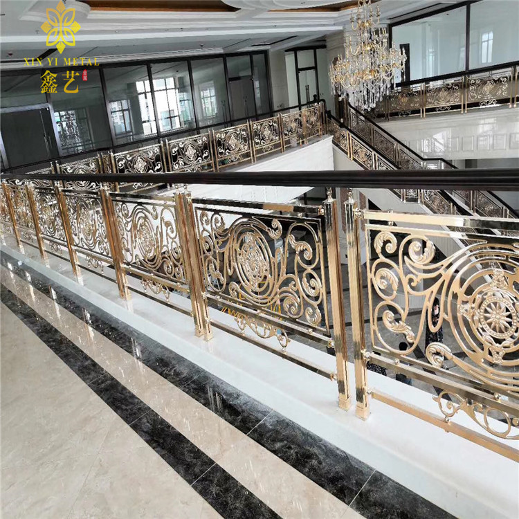 山东铝艺浮雕楼梯护栏安装方法