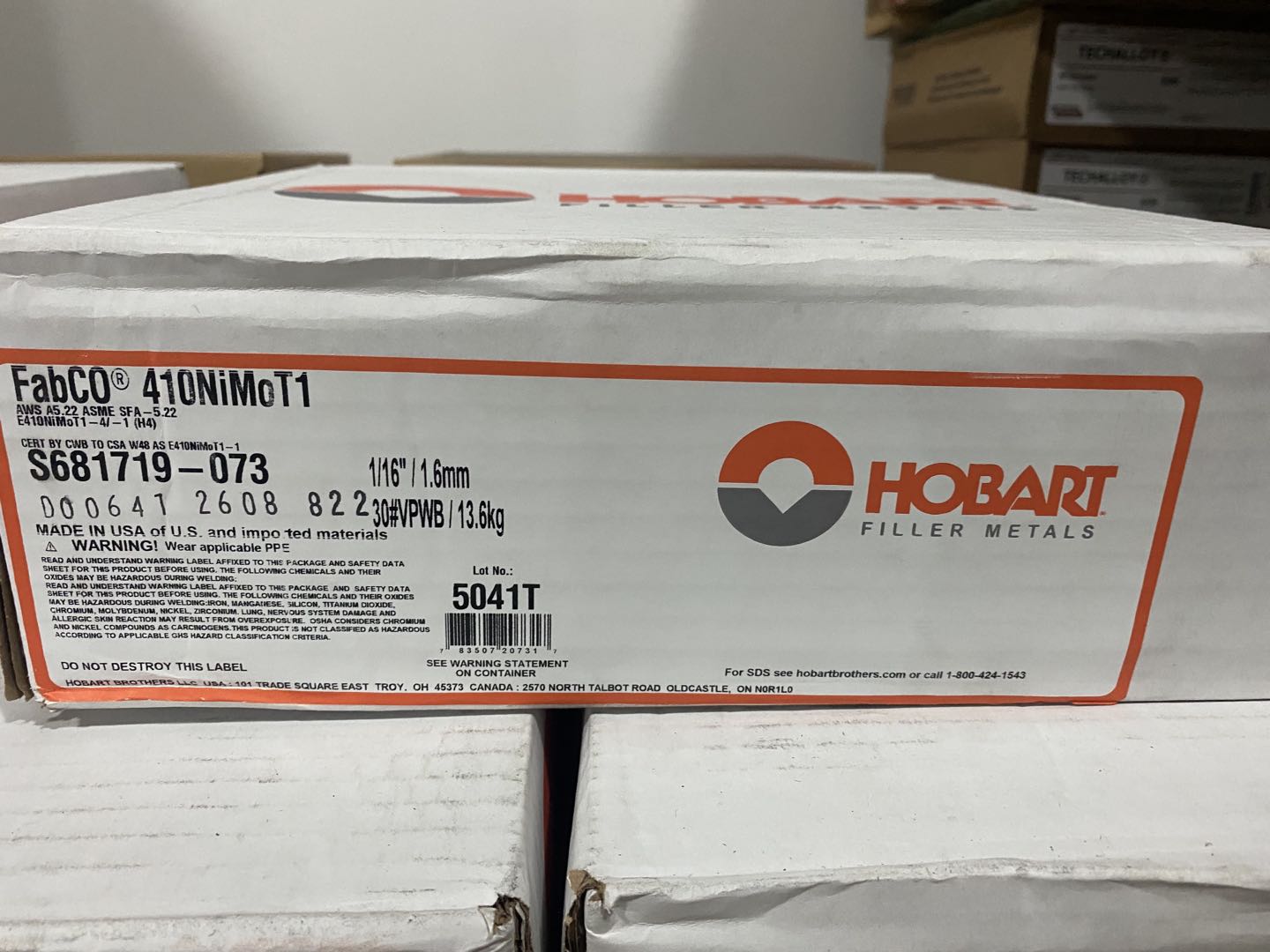 美国进口Hobart焊材供应