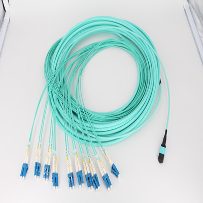因特光电厂家直销 MPO-LC多模万兆24芯万兆光纤跳线跳线3米