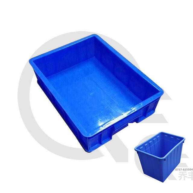 寧夏藍色塑料周轉箱 塑料物流周轉箱 佛山市喬豐塑膠實業有限公司
