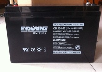 恒力蓄电池CB100-12 12V100AH 太阳能 机房 ups 铅酸免维护蓄电池