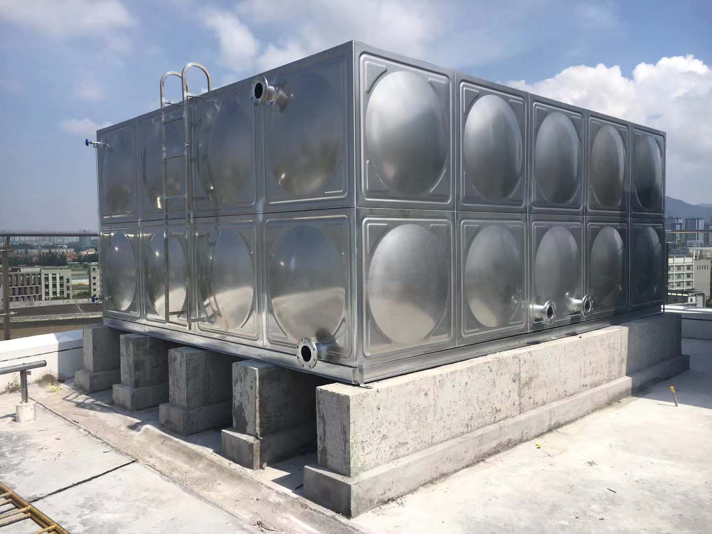 佛山顺德不锈钢方形水箱装配式耐久生活水箱全国定制