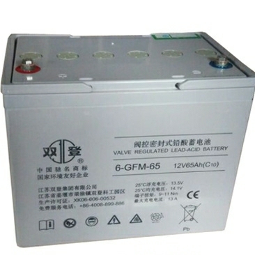 双登蓄电池6-GFM-65铅酸免维护蓄电池12V65AHUPS/EPS太阳能计算机