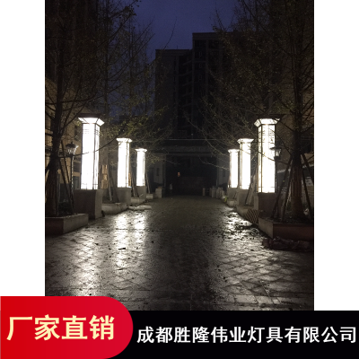 LED方型景观灯柱_四川庭院现代景观灯柱批量供应
