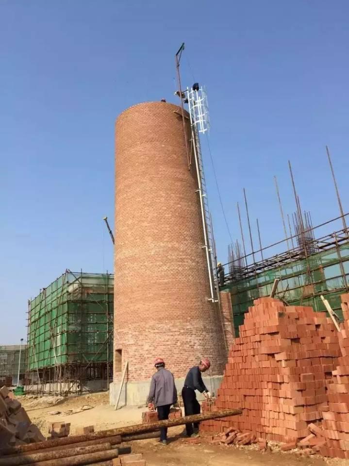 140米混凝土烟囱新建