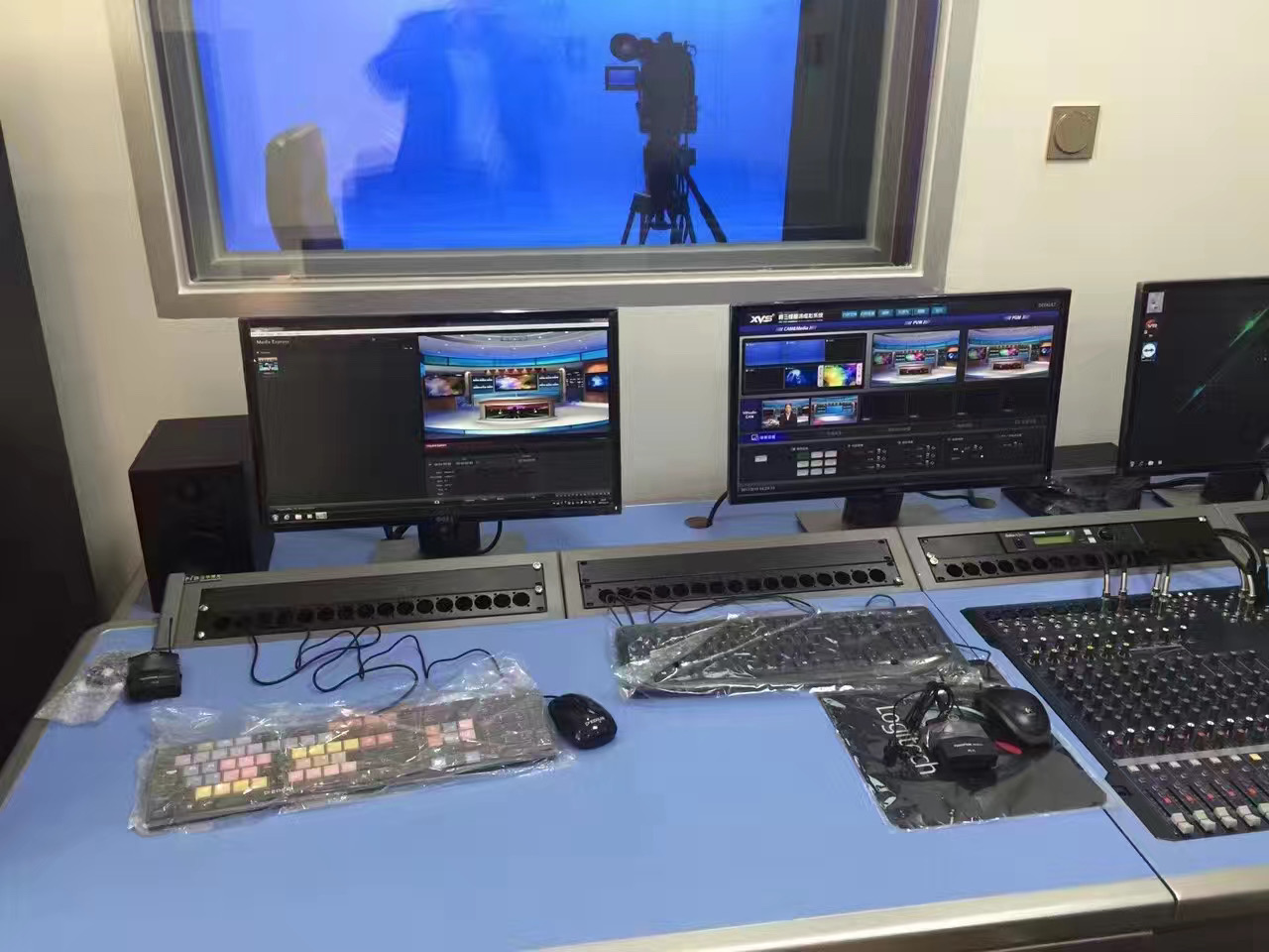 虚拟演播棚摄录编设备非编导播室虚拟在线演播棚
