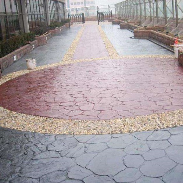 上海宜石道路改造压模地坪材料 混凝土压花地坪原材料供应施工团队
