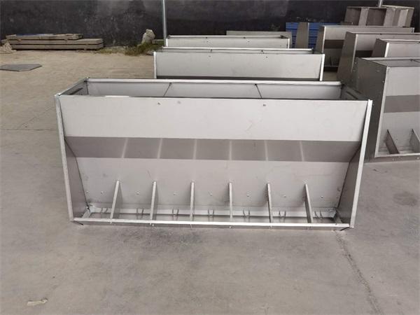 不锈钢料槽厂家 猪食槽 青州百牧机械设备有限公司