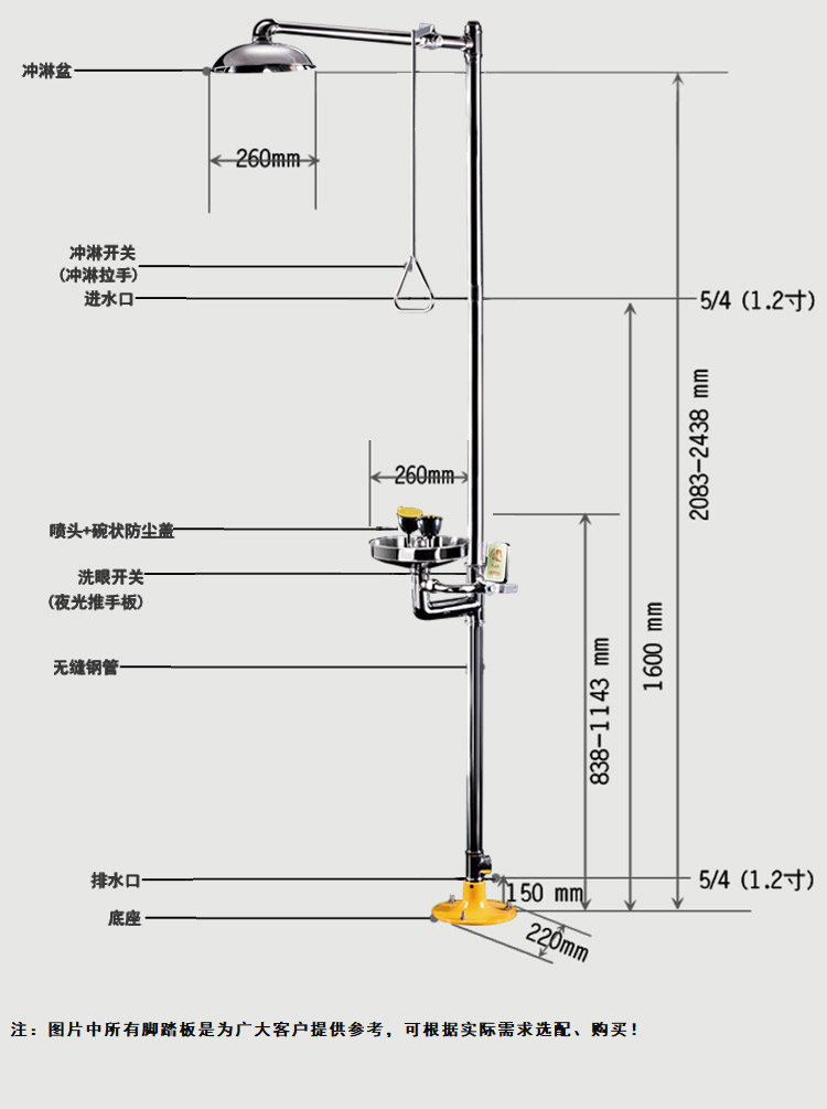 北京复合式洗眼器价格