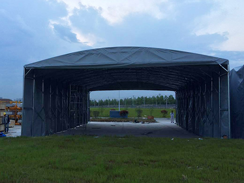 西安厂家定做大型物流棚工程遮阳棚移动伸缩雨棚车棚