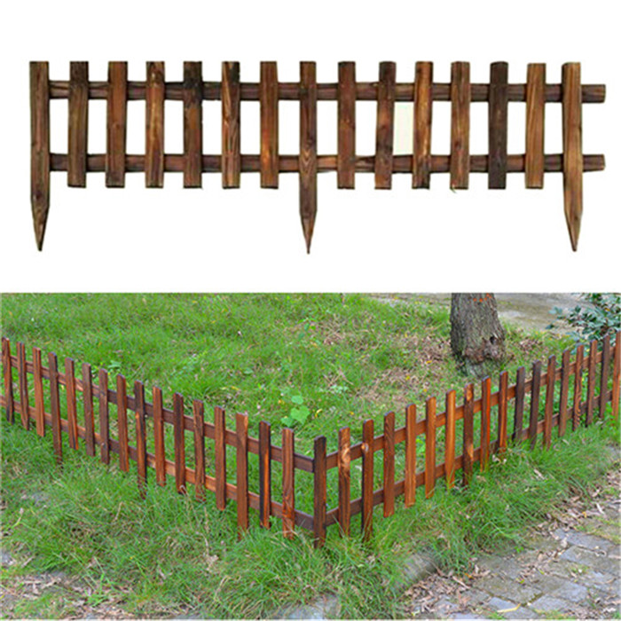 佳星防腐木碳化木栅栏 户外木质栅栏 园艺木制栅栏