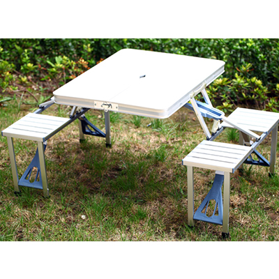 户外折叠桌椅旅游野营野餐烧烤摆摊便携式铝合金餐桌休闲台