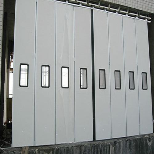 博尔塔拉工业折叠门图片 折叠工业门 坚固防盗性能稳定