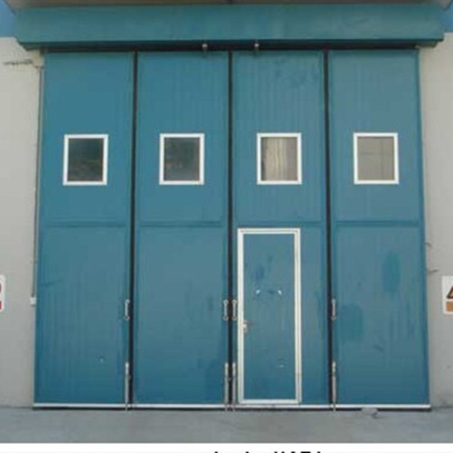 博尔塔拉工业折叠门图片 折叠工业门 坚固防盗性能稳定