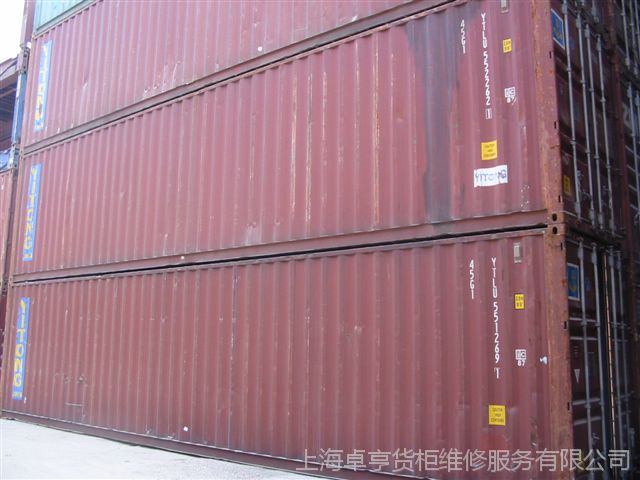 上海二手集装箱厂家，租赁销售报废集装箱40HQ**高二手海运柜