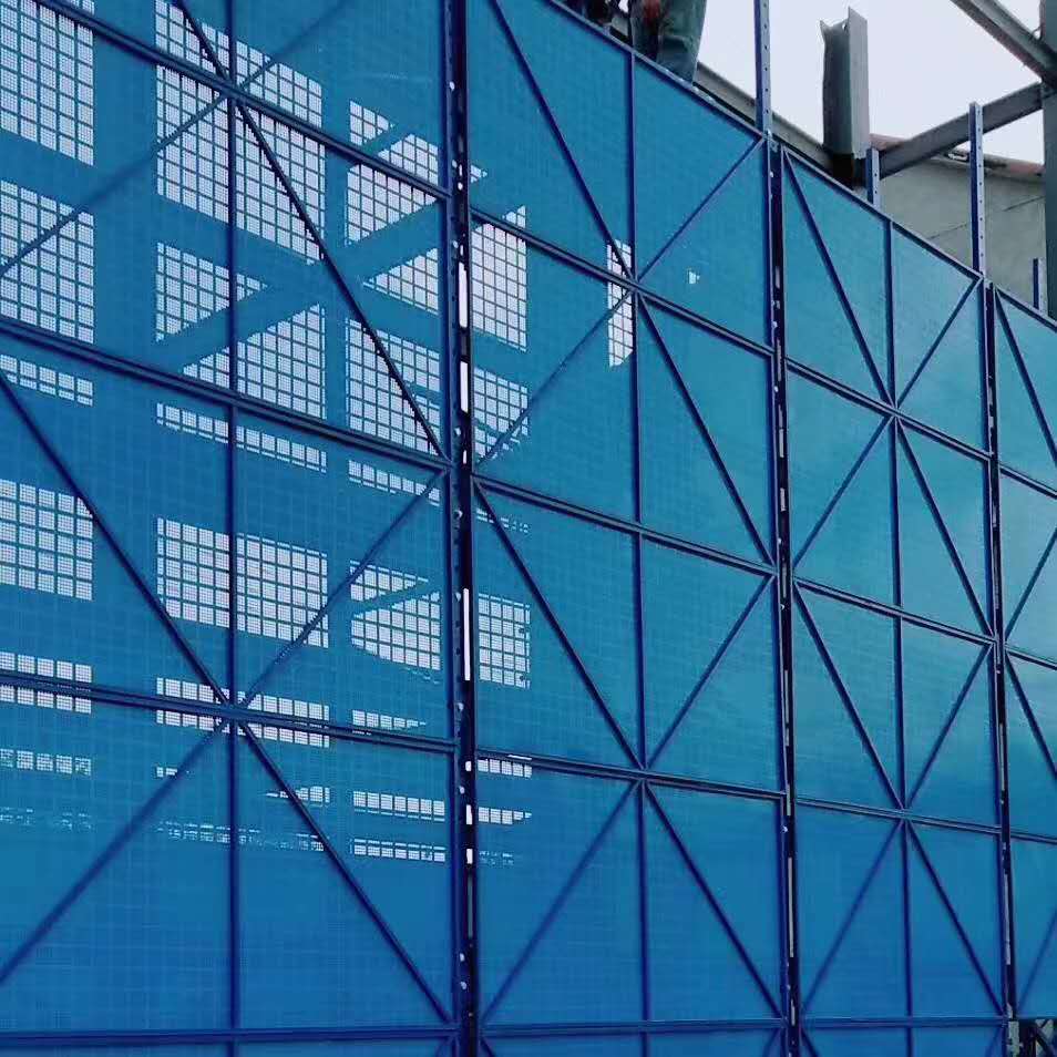 爬架网外架建筑工地高层施工安全外墙提升架冲孔防护网防坠