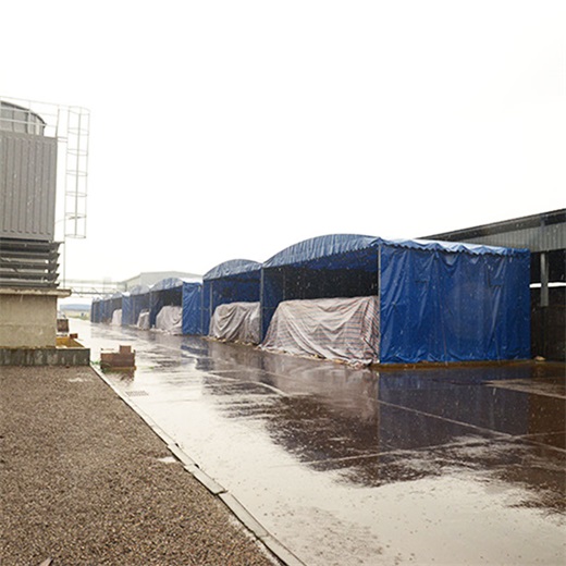 揭阳榕城工厂仓储移动推拉篷户外大型移动雨棚