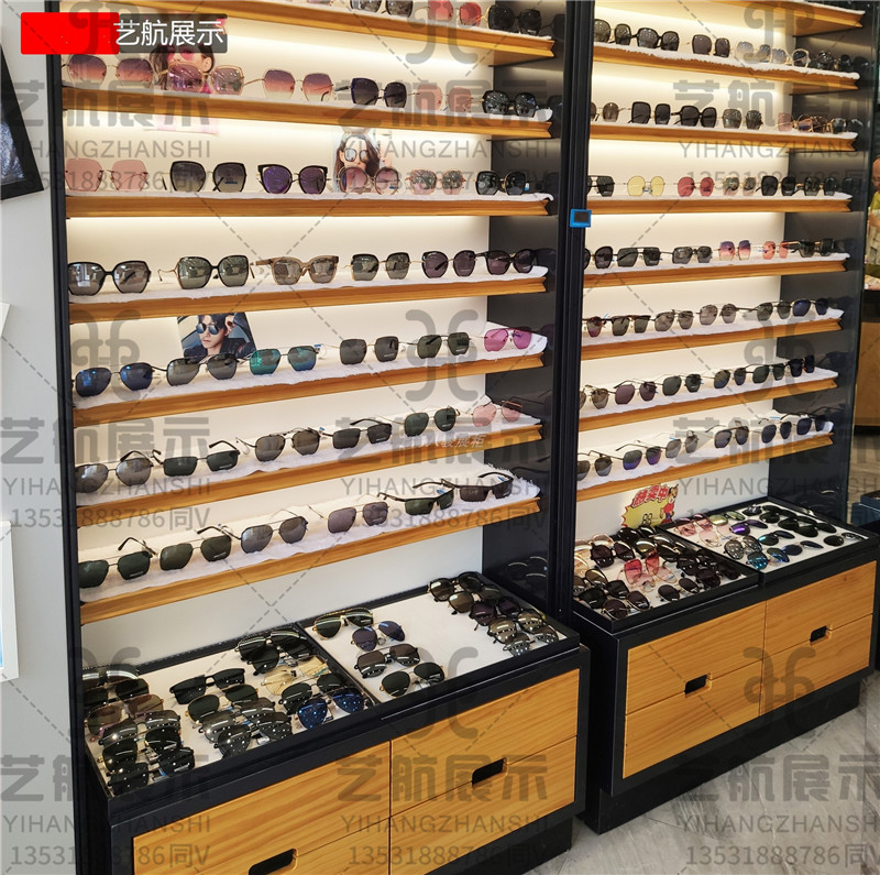 珠海木九十多格子眼镜柜款式 直选店眼镜陈列架报价 创新实体案例效果