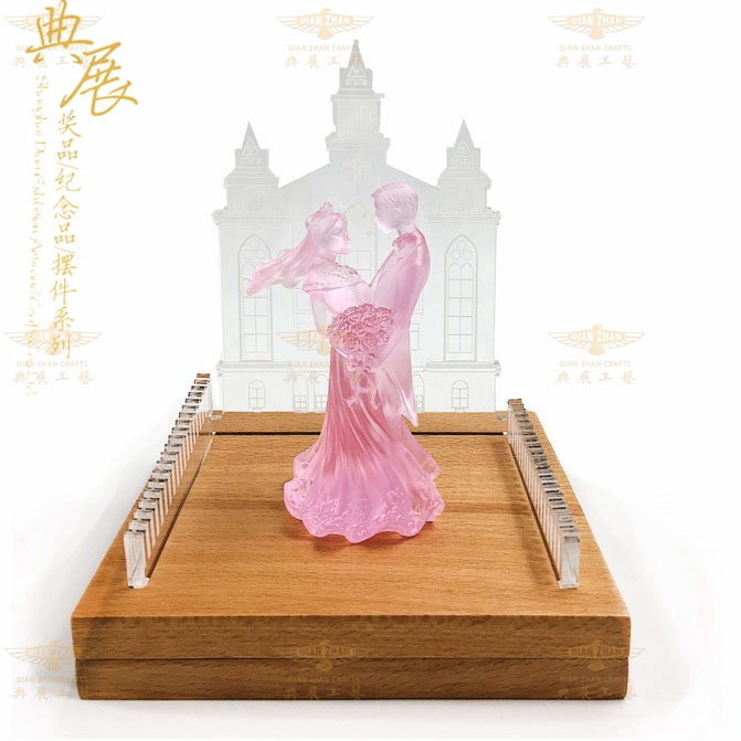 徐州水晶立体内雕模型纪念 宗祠建设纪念品 庆典纪念品