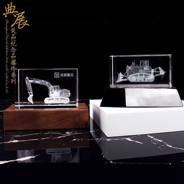 南京设计制作水晶纪念品厂 大桥开工奠基纪念 庆典纪念品