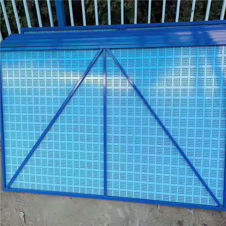 供应济南市建筑工地爬架网蓝色高层围挡网片建筑防护外架钢网