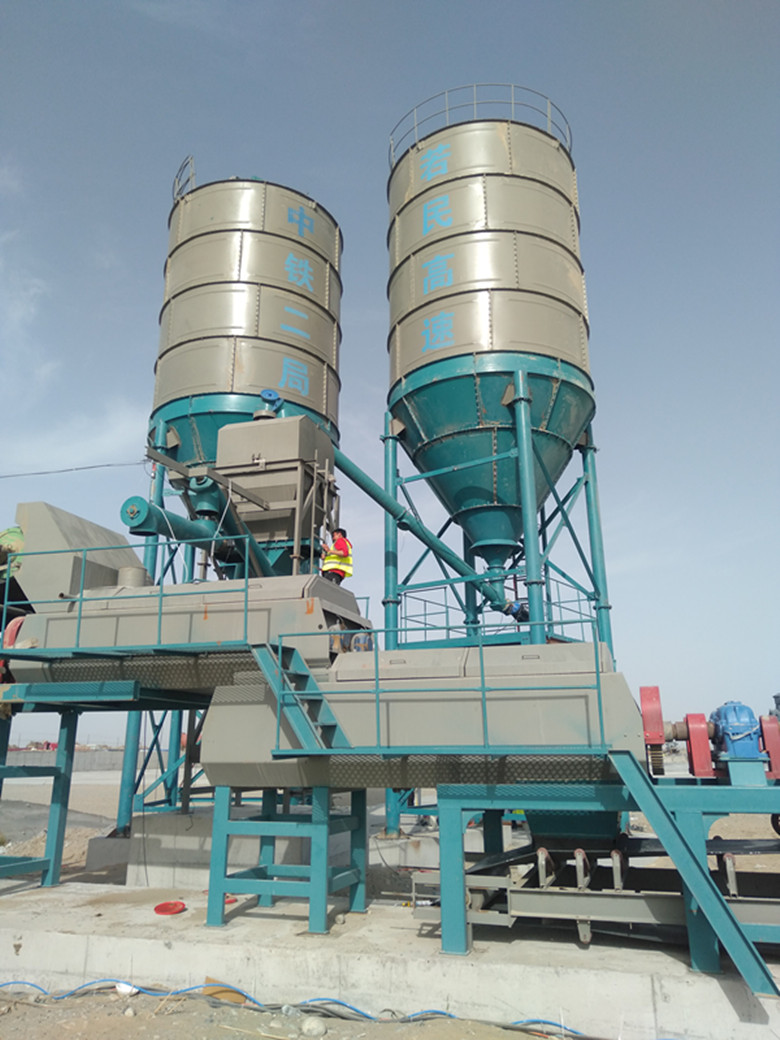 供应300-700型稳定土拌合站 可定制片装水泥罐