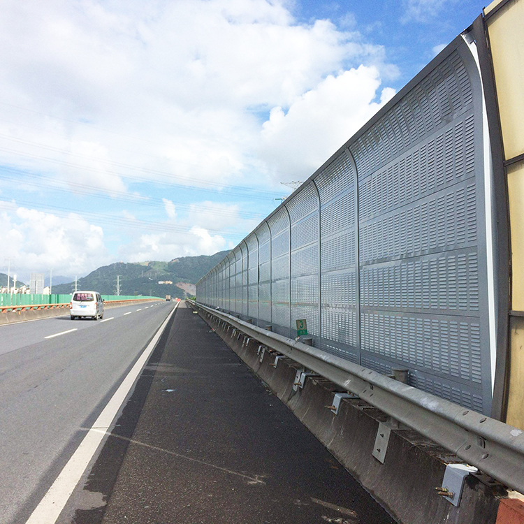 HQ13144高速公路隔音板声屏障 铁路高架桥梁吸音板 道路隔音墙马路隔音屏