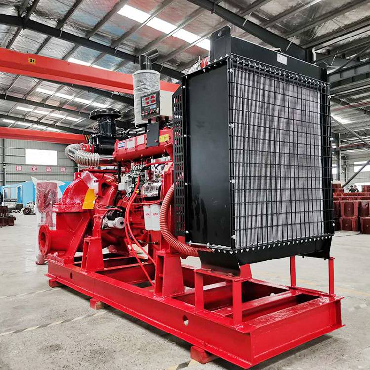 北京消防泵配套控制柜大流量高扬程柴油机消防泵组