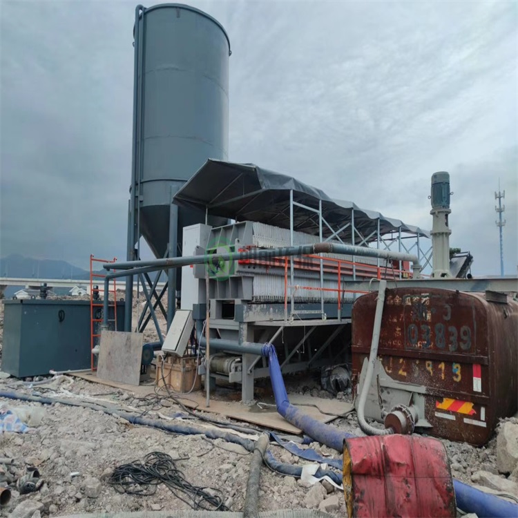 台州工地灌注桩泥浆污泥脱水固化处理设备-临海工地打桩泥浆污泥固化设备