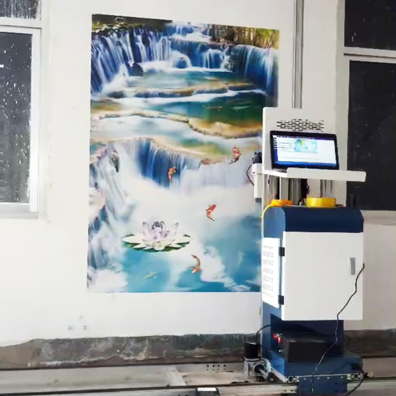 创业致富小机器墙体广告打印机墙画喷绘机