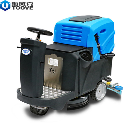 拓威克 驾驶式单刷电动洗地车 电瓶式全自动洗地机