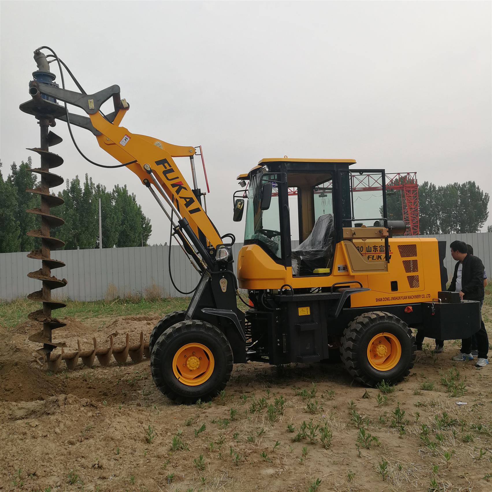 种树打坑设备 杭州铲车打坑机 应用范围广泛
