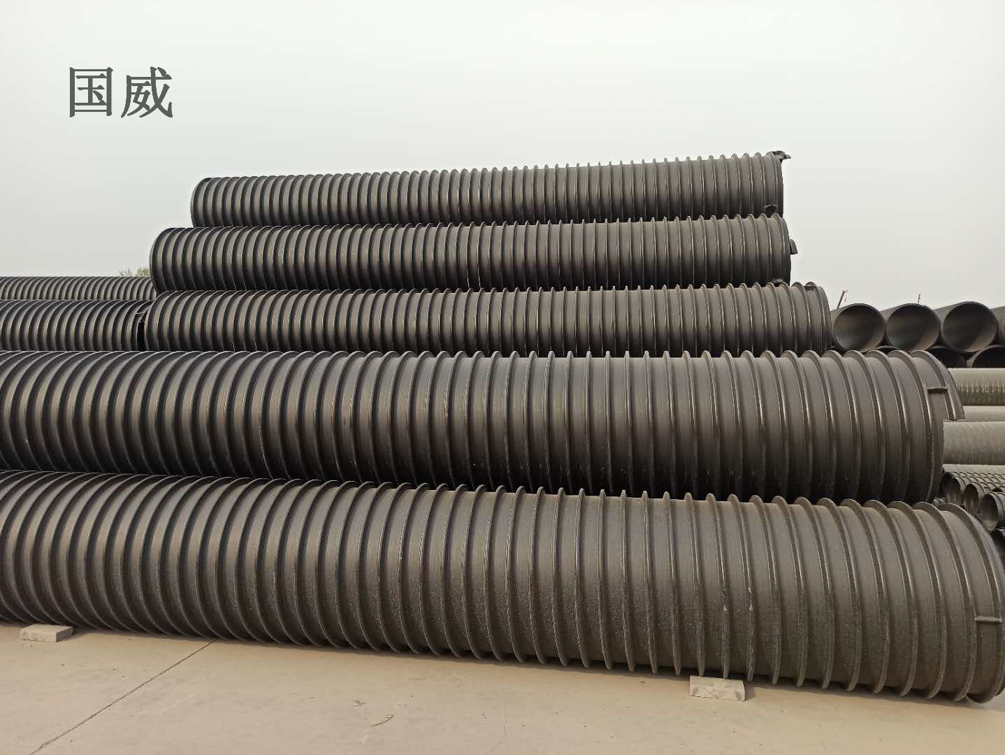 果洛PE聚乙烯钢丝复合管供应商 碳素钢骨架PE缠绕排水管